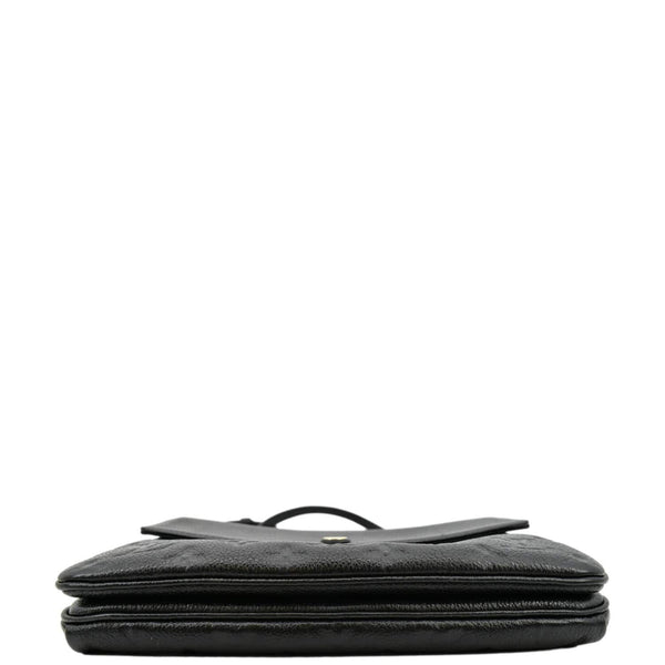 LOUIS VUITTON Twice Pochette Monogram Empreinte Crossbody Bag Black