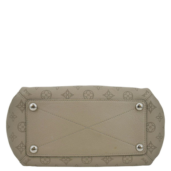 LOUIS VUITTON Babylone Mahina Calfskin Leather Shoulder Bag Galet