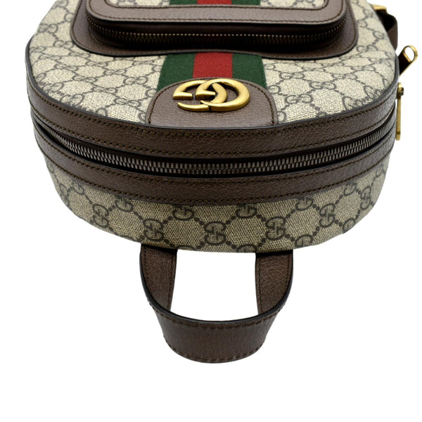 GUCCI Ophidia Small GG Supreme Canvas Backpack Beige 547965