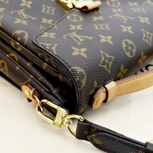 LOUIS VUITTON Metis Pochette Monogram Canvas Crossbody Bag Brown