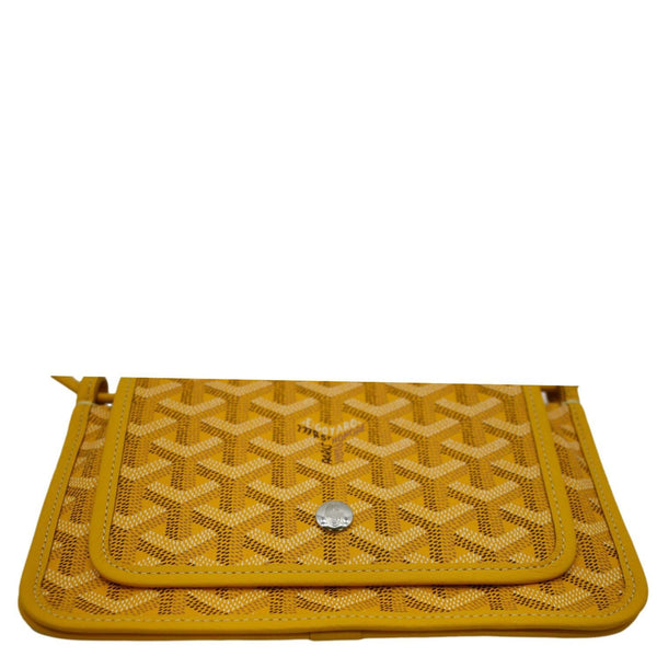 GOYARD Plumet Canvas Shoulder Bag Yellow