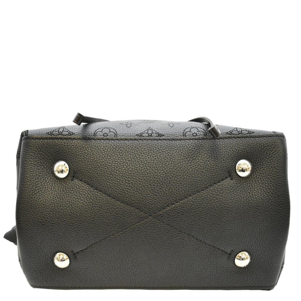 LOUIS VUITTON Muria Mahina Perforated Leather Shoulder Bag Black