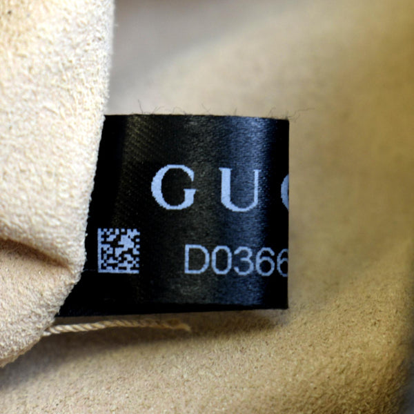 GUCCI GG Marmont Mini Round Leather Crossbody Bag Black 550154