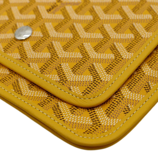 GOYARD Plumet Canvas Shoulder Bag Yellow