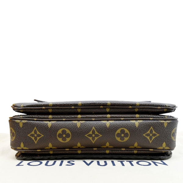 LOUIS VUITTON Metis Pochette Monogram Canvas Crossbody Bag Brown