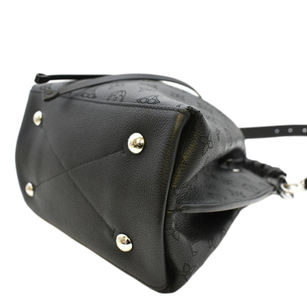 LOUIS VUITTON Muria Mahina Perforated Leather Shoulder Bag Black