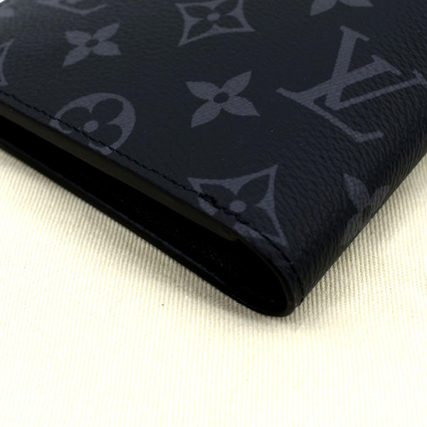 LOUIS VUITTON Monogram Eclipse Canvas Multiple Wallet Black/Grey