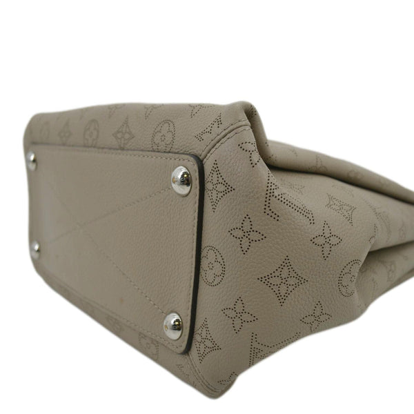 LOUIS VUITTON Babylone Mahina Calfskin Leather Shoulder Bag Galet