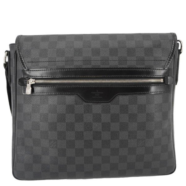 LOUIS VUITTON Daniel MM Damier Graphite Messenger Bag Black
