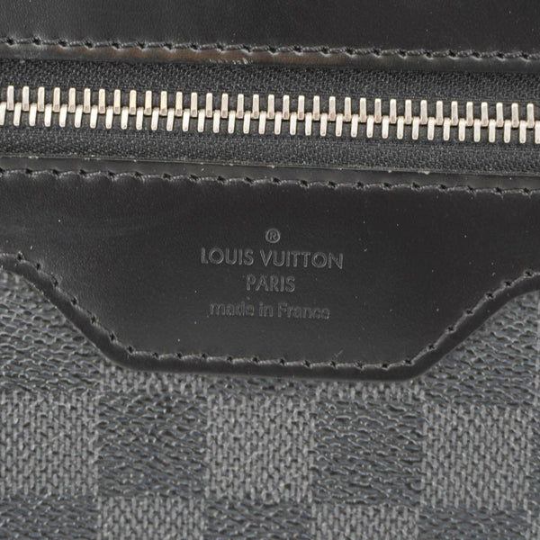 LOUIS VUITTON Daniel MM Damier Graphite Messenger Bag Black