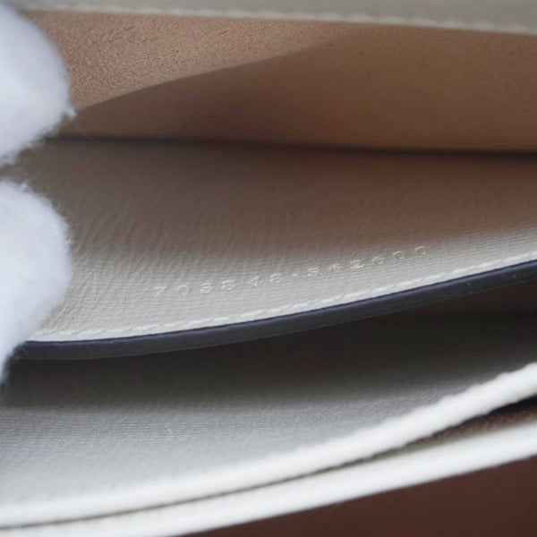 GUCCI Horsebit 1955 Small GG Supreme Canvas Top Handle Shoulder Bag Beige 703848