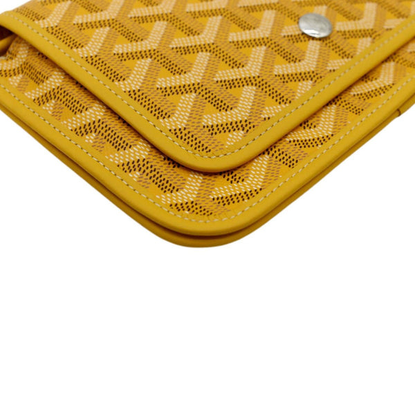 GOYARD Plumet Canvas Shoulder Bag Yellow