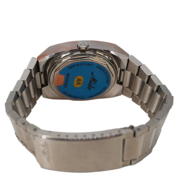 Mido Rare 1849 Men's Stainless Steel Swiss Automatic Watch Brown Dial 37MM