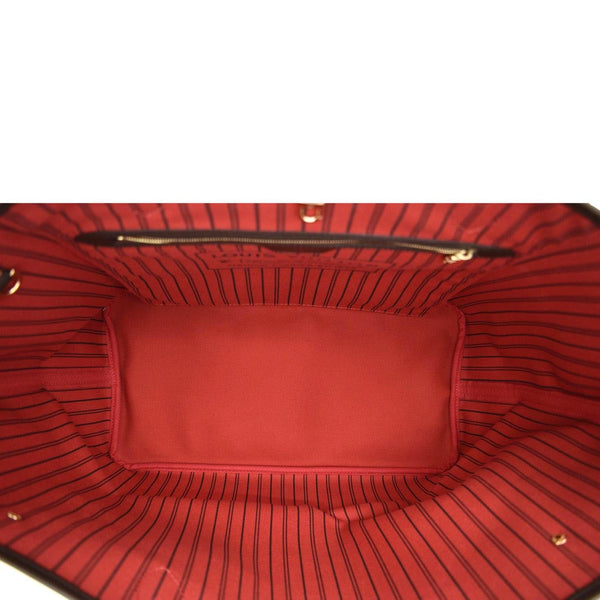 LOUIS VUITTON Neverfull GM Damier Ebene Tote Shoulder Bag Brown