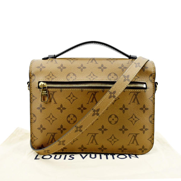 LOUIS VUITTON Metis Pochette Reverse Monogram Canvas Crossbody Bag Brown