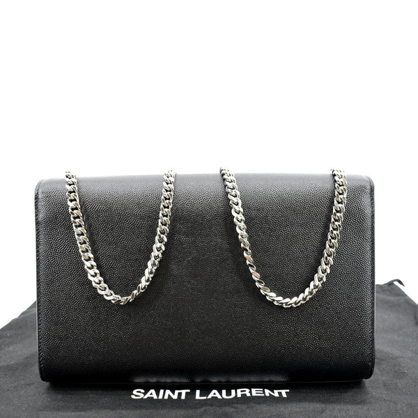 YVES SAINT LAURENT Kate Medium Grain De Poudre Leather Crossbody Bag Black