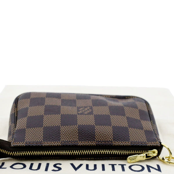LOUIS VUITTON Mini Pochette Damier Ebene Accessoires Pouch Brown