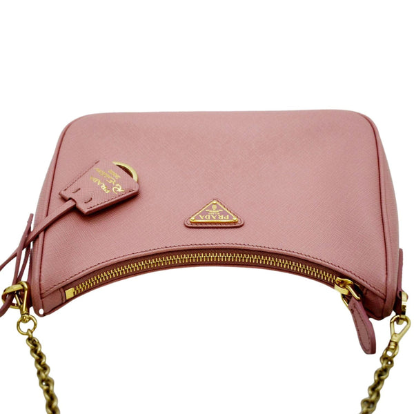 PRADA Re-Edition 2005 Suffiano Leather Shoulder Bag Rose Pink