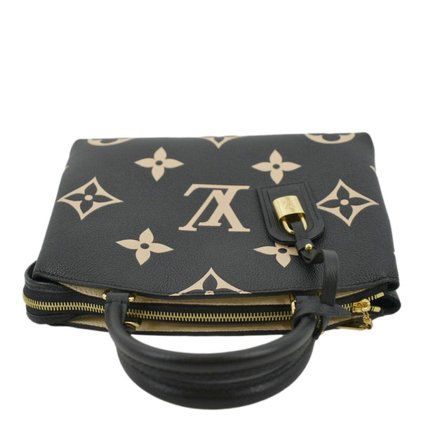 LOUIS VUITTON Petit Palais Embossed Leather Shoulder Bag Bicolor