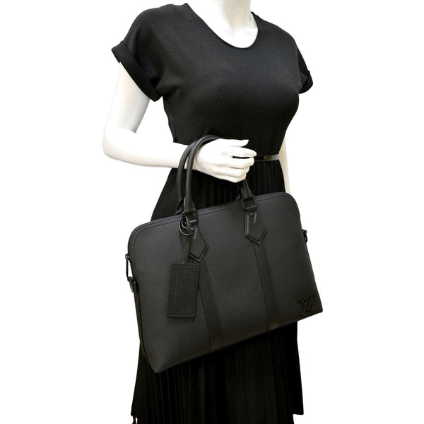 Louis Vuitton Takeoff Aerogram Briefcase Black For Sale