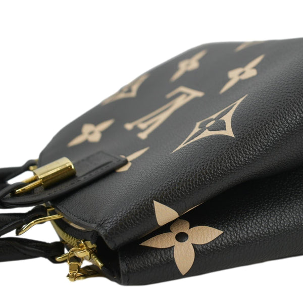 LOUIS VUITTON Petit Palais Embossed Leather Shoulder Bag Bicolor