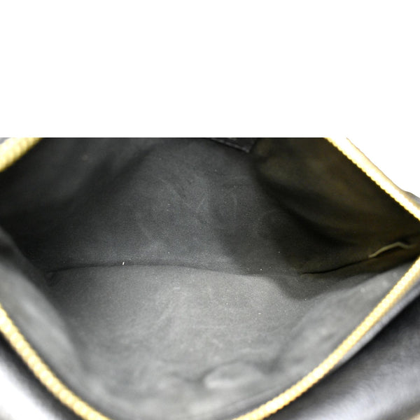 LOUIS VUITTON Twice Pochette Monogram Empreinte Crossbody Bag Black