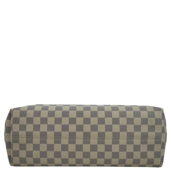 LOUIS VUITTON Graceful MM Damier Azur Hobo Shoulder Bag White