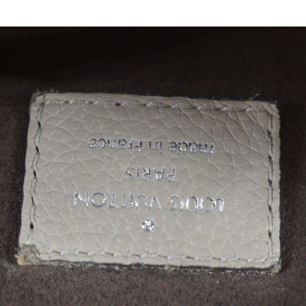 LOUIS VUITTON Babylone Mahina Calfskin Leather Shoulder Bag Galet