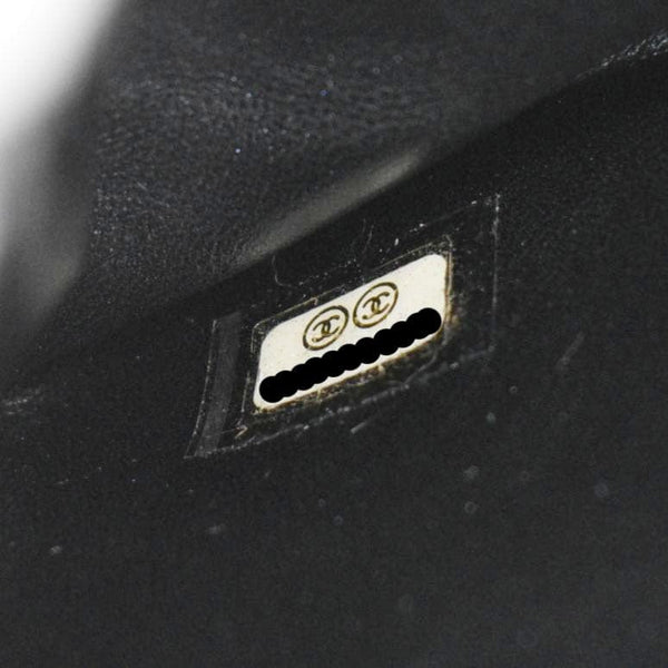 CHANEL Perfect Edge Large Flap Snakeskin Shoulder Bag Black