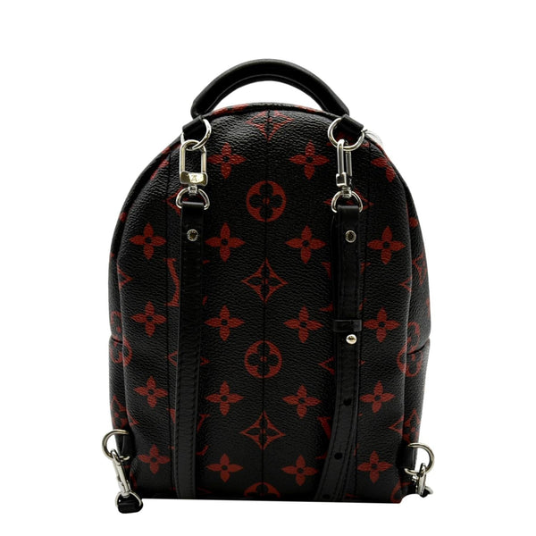 LOUIS VUITTON Palm Springs Mini Monogram Infrarouge Canvas Backpack Bag Black