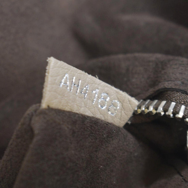 LOUIS VUITTON Babylone Mahina Calfskin Leather Shoulder Bag Galet