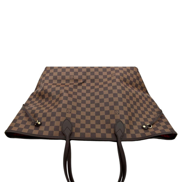 LOUIS VUITTON Neverfull GM Damier Ebene Tote Shoulder Bag Brown