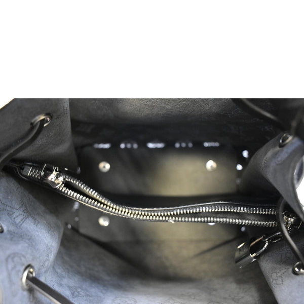 LOUIS VUITTON Muria Mahina Perforated Leather Shoulder Bag Black