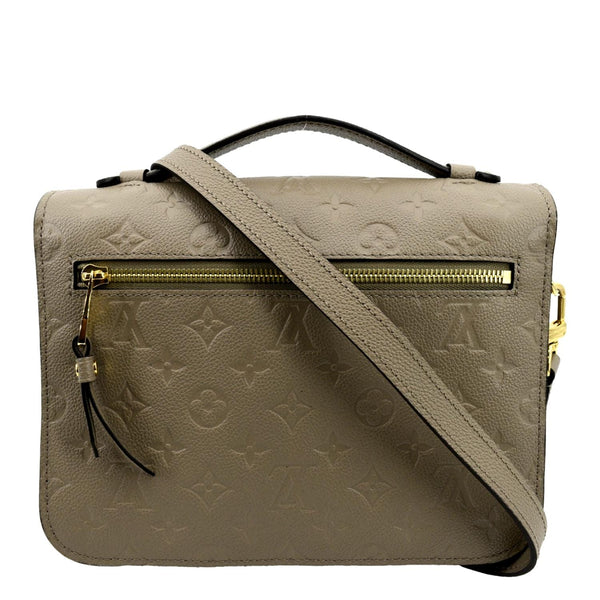 LOUIS VUITTON Metis Pochette Empreinte Leather Crossbody Bag Tourterelle