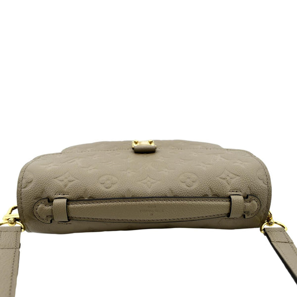 LOUIS VUITTON Metis Pochette Empreinte Leather Crossbody Bag Tourterelle