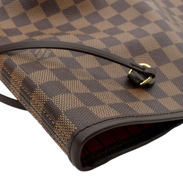 LOUIS VUITTON Neverfull GM Damier Ebene Tote Shoulder Bag Brown