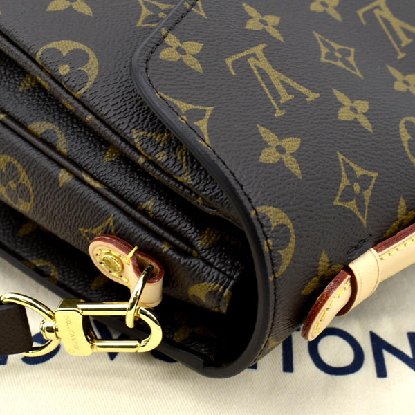 LOUIS VUITTON Metis Pochette Monogram Canvas Crossbody Bag Brown