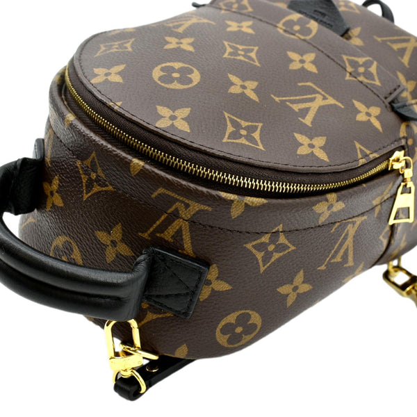 LOUIS VUITTON Palm Springs Mini Monogram Canvas Backpack Brown