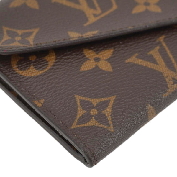 LOUIS VUITTON Josephine Monogram Canvas Wallet Brown