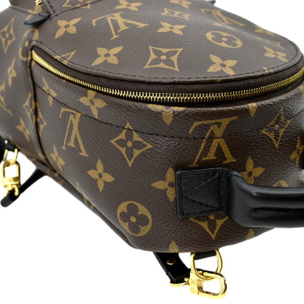 LOUIS VUITTON Palm Springs Mini Monogram Canvas Backpack Brown
