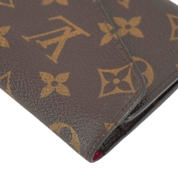 LOUIS VUITTON Josephine Monogram Canvas Wallet Brown
