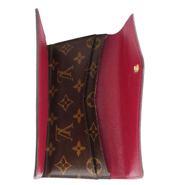 LOUIS VUITTON Josephine Monogram Canvas Wallet Brown