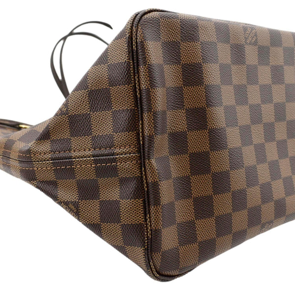 LOUIS VUITTON Neverfull GM Damier Ebene Tote Shoulder Bag Brown