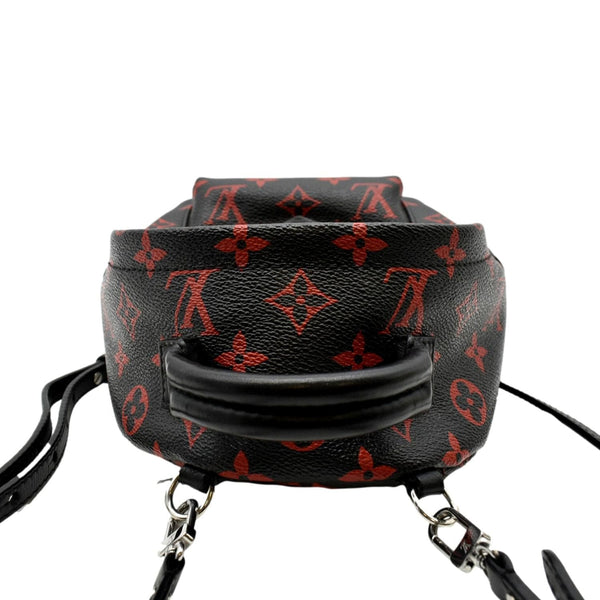 LOUIS VUITTON Palm Springs Mini Monogram Infrarouge Canvas Backpack Bag Black