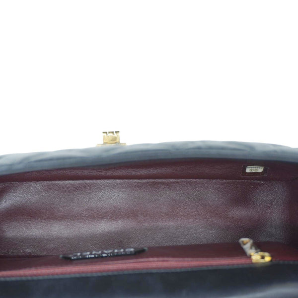 CHANEL 2.55 Reissue Hanger Flap Quilted Leather Crossbody Bag Black