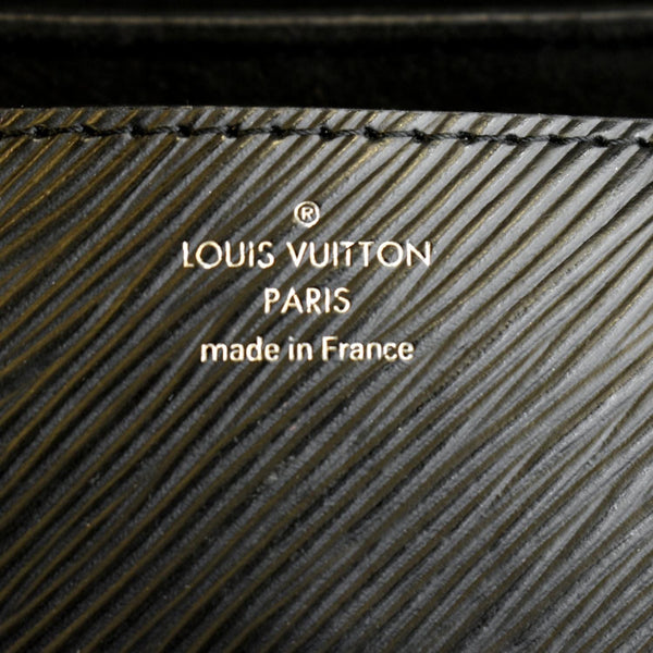 LOUIS VUITTON LV Twist MM Epi Leather Shoulder Bag Black