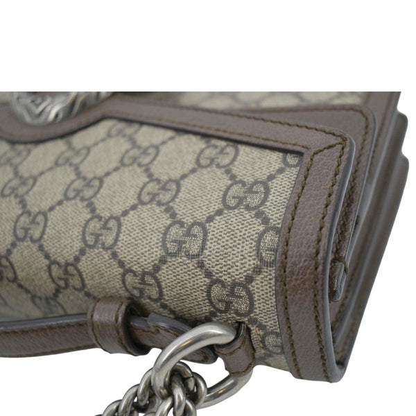 GUCCI Dionysus GG Supreme Top Handle Shoulder Bag Beige 621512