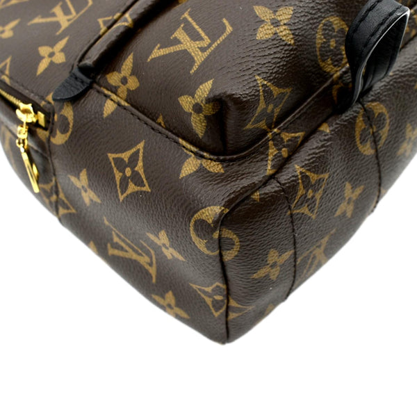 LOUIS VUITTON Palm Springs Mini Monogram Canvas Backpack Brown