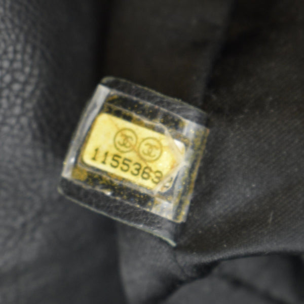 CHANEL Coco Cabas Leather Shoulder Tote Bag Black for Women