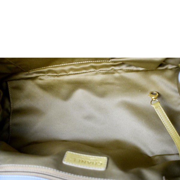 CHANEL East West Accordion Flap Quilted Calfskin Leather Shoulder Bag Grey